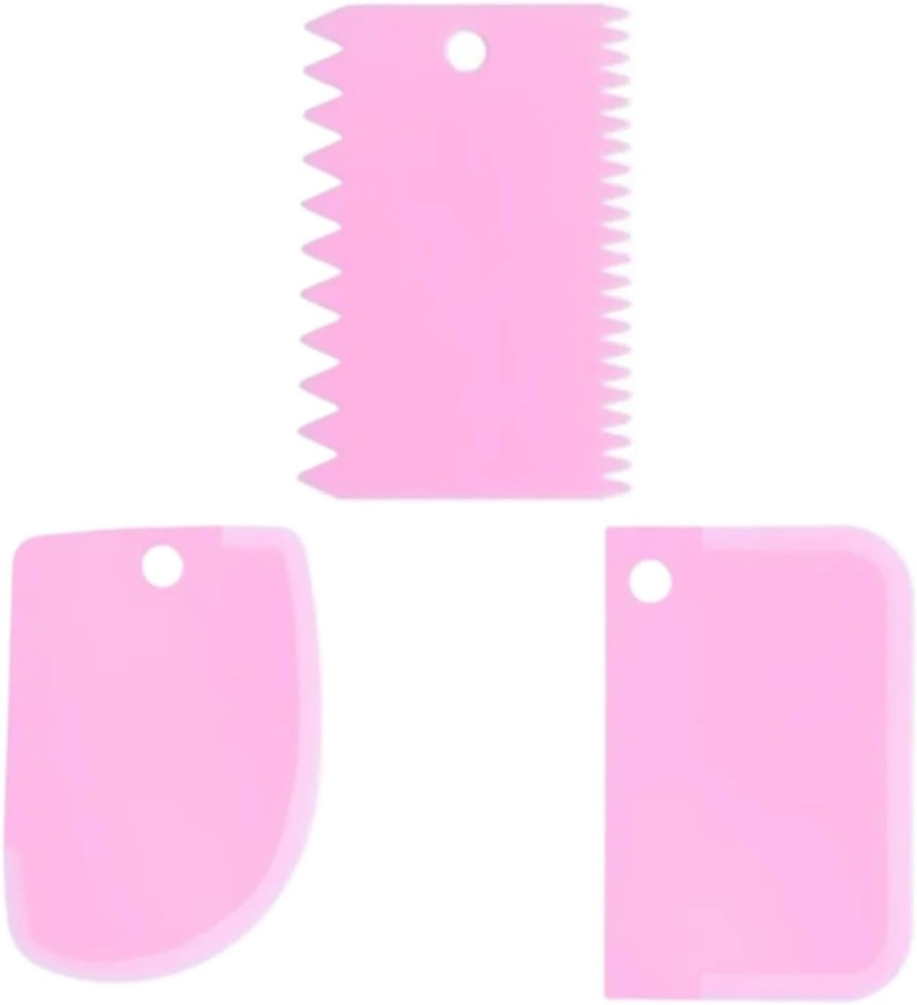 Fondant Smoother 40Sets Cake Bread Slicer Set - Dough Scraper, Silicone Spatula(Red)