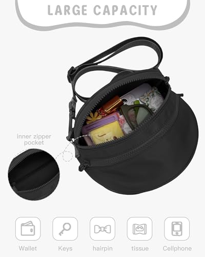 Image of Gitus Gifts for 6 7 8 9 10 Year Old Girls Purse Mini Nylon Crossbody Shoulder Bum Bags with Adjustable Straps