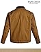 Bass Creek Outfitters Mens Trucker Jacket - Lightweight Heavy Duty Canvas Sherpa Lined Jacket Men Workwear with Chest Pockets, Size Large, Wheat
