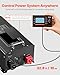 VEVOR Pure Sine Wave Inverter Charger, 6000 Watt, DC 48V to AC 120V, Battery Charger with LCD Display, Remote Control, Solar Inverter for Off-Grid Solar RV Boat Home, Compatible with Various Batteries