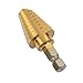 ATE Pro. USA 90047 Step Drill Bit, Quick-Change, 3/8" Shank, 1/16" Increments, 9/16 to 1"