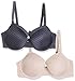 Produktbild DORINA Damen BH Louise T-Shirt Bra 2er Pack, Grey (Blue Charcoal/Blush), 85B