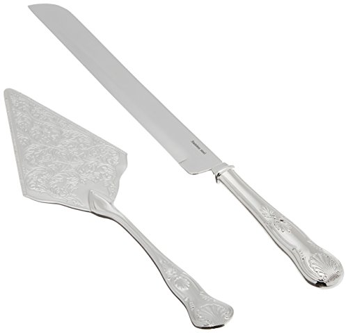 Vintage Inspired Silver Cake Knife and Server Style 9530