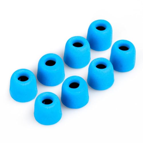 4 Pairs/8 PCS Foam Earbud Tips, KZ ZS10 PRO Replacement Memory Foam IEM Tips, Soft in Ear Monitor Eartips for 5mm-6.5mm Headphones, ZS10 PRO X, ZSN PRO X, EDX PRO, CCZ Melody, ZS12 PRO X (Medium)