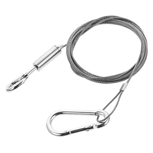 STOBOK Led Hanging Wire Cable Loops Kg Load Stainless Steel Wire Rope Hanger for Light