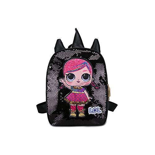 XCBW LOL para niños de Lentejuelas Reversibles Mochila niñas Regreso a la Escuela Bolsa