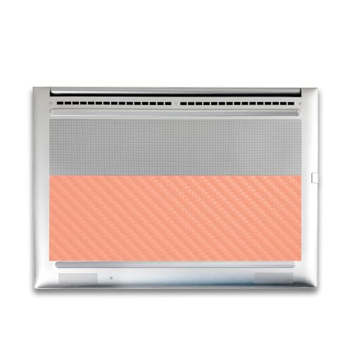 Image of Carbon Fiber Gaming Skin Compatible with HP Envy x360 16 inch (2023) - Solid Peach - Premium 3M Vinyl Protective Wrap Decal Cover - Easy to Apply | Crafted in The USA by MightySkins