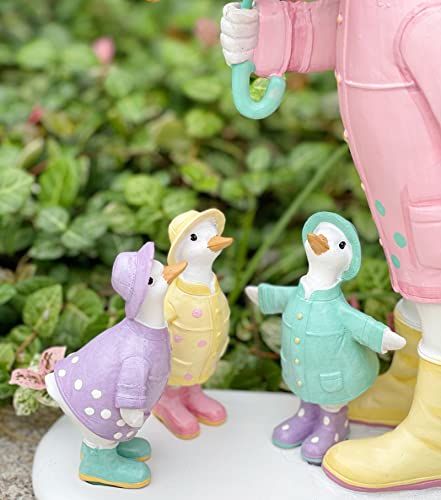 Artisanat extérieur en résine peinte pour statue de canard durable