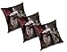RADANYA Set di 3 Copricuscini in Poliestere Stampato 3D con Ritratto di Donna - 20X20 Pollici, Multicolor