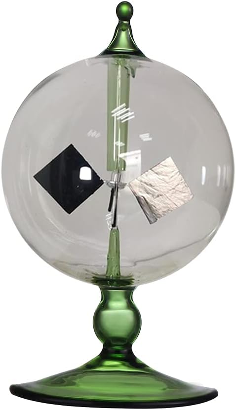 Green Solar Power Radiometer Crookes Solar Energy Vanes Windmill Present Home Desk Decoration