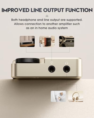 Image of MECHEN M30 HiFi MP3 Player, Lossless DSD High Resolution Digital Audio Music Player, High-Res Portable Audio Player with 64GB Memory Card (Gold)