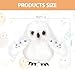 Imagen de MOPQMKT Peluche Búho Blanco, 13 cm