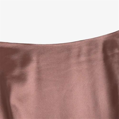 Women Satin Silk Skirts Casual Solid Party Vintage Work Long High Waist Skirt3