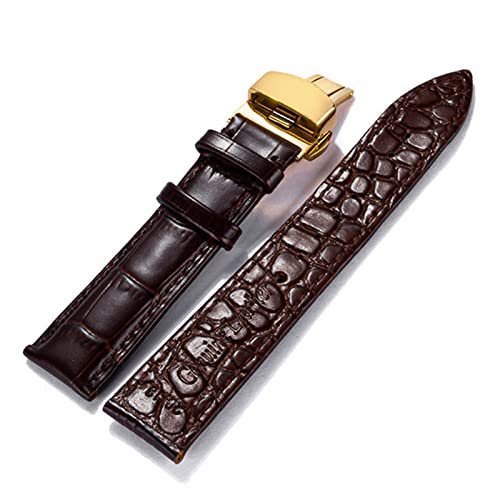 Bracelet de montre en cuir souple 22mm 18mm texture crocodile adapté pour Tissot YSJNGF