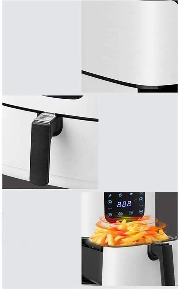 Friteuse Air, 5.9 Quart (5,5 litres) Électrique Chaud Friteuses Four Cuisinière d'otilless avec écran numérique LCD et poêle à friture non escamotable, 8 préréglages de cuisson, préchauffage, min
