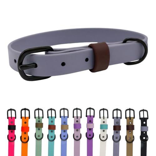 Collier pour chien imperméable design brume et boucle chocolat - 2