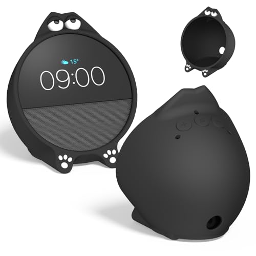 Cute Funny Kawaii Case Cover for Echo Spot Protective Case Compatible with Echo Spot (2024 Release) Smart Alarm Clock Case Cover for Echo Spot