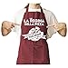 LaMAGLIERIA Grembiule personalizzato uomo o donna tuo nome La Regina Della Pizza, Bordeaux