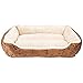 Rectangle Pet Bed with Dog Paw Printing (25" x 21")