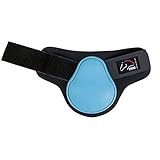 Design moderne HKM Premium Protèges boulets pour postérieurs Aqua/Noir Poney