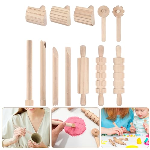 Kit d'outils en bois pour pâte à modeler et argile créative - 4