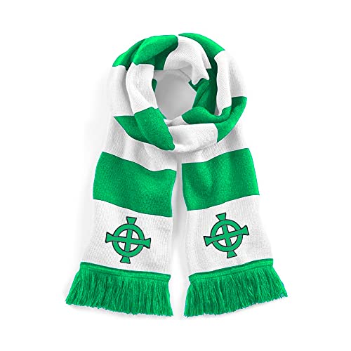 Bufanda de fútbol de Irlanda del Norte años 70 para ir al estadio en invierno