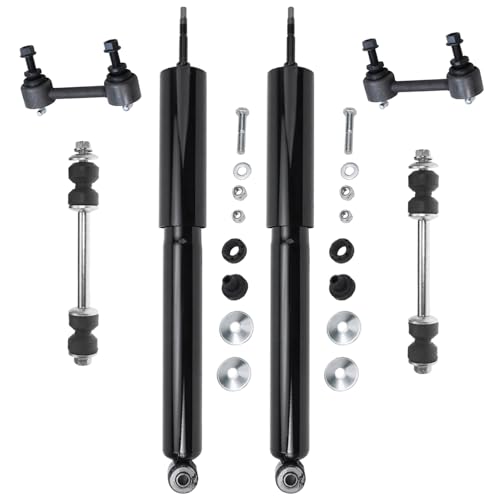 Image of Detroit Axle - Rear 6pc Shock Absorbers Kit for Ford Mustang 1994-2004, Front and Sway Bar Links 1995-03 Replacement