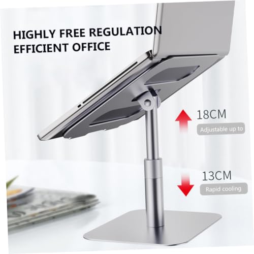 Soporte portátil para laptop ajustable color plata miniatura 2