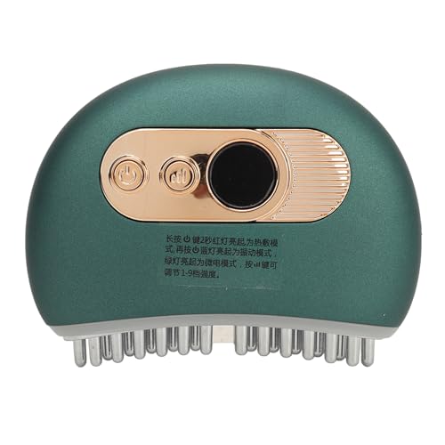 Escova Meridiana Elétrica, Compressa de Calor Vibratória de 600mAh Escova Meridiana Elétrica Portáti
