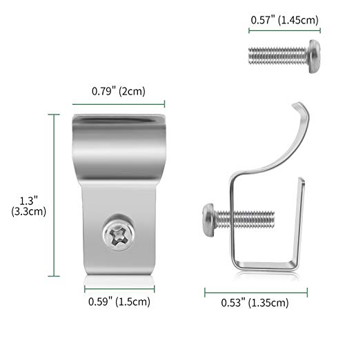 12 Pack Vinyl Siding Screws Hooks, Stainless Steel Outdoor Siding Screw Hanger, No-Hole Needed Vinyl Siding Clips Hook For Mounting Blink Camera, Mailbox, Security Light, Address Plaque, House Number #TOP5