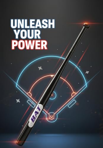 Image of Morex Baseball Bat | 32 Inch | Heavy Duty Steel Metal and Aluminium Alloy Sports Bat with Anti-Slip Grip for Baseball Game, Best for Beginners, Training and Self Defense. (Black)