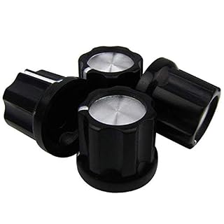 CUHAWUDBA 0Degree Potentiomètre Boutons de Basse Pour Boutons de Basse de Guitare, Type Type Shaft, Boutons Casquettes… – Image 2