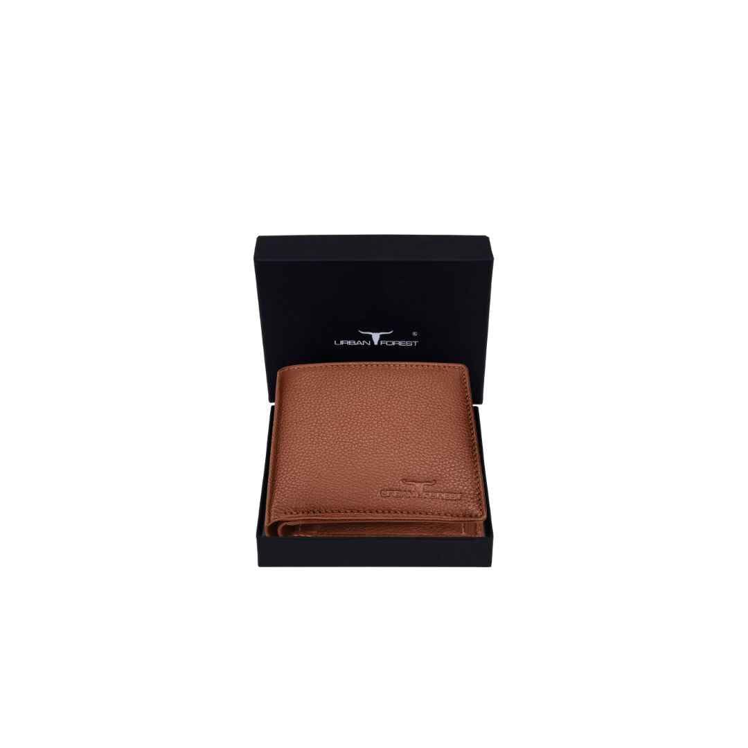 URBAN FOREST Stan Redwood Minimalist Leather Wallet for Men