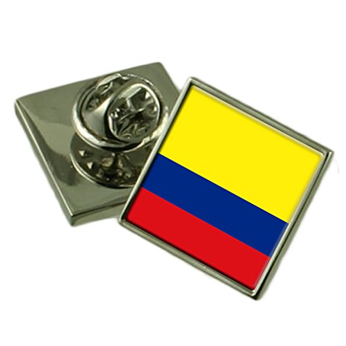 Insignia de solapa de Colombia cuadro personalizado grabado regalo institucional para compatriotas