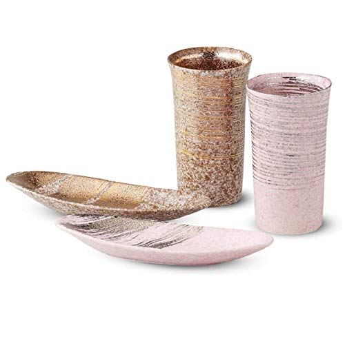 �^���u���[ �F �L�c�� ����� �ЂƂƂ��Z�b�g Japanese Tea set(Cup x2pcs/Plate x2pcs) Ceramic/Size(cm) ��6.1x10.8, 15.5x5.8x2/No:842606