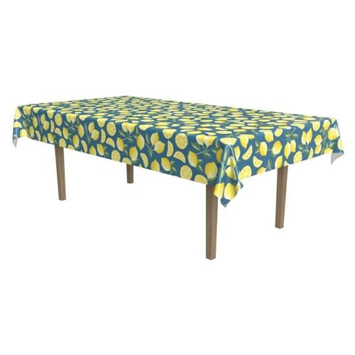 Nappe motif citron nappe de table rectangulaire anti tache été