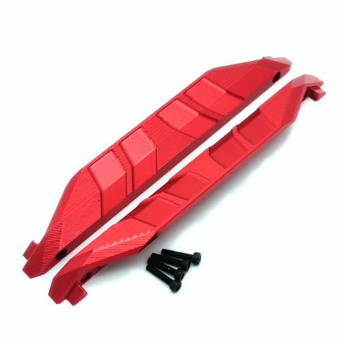 Aluminum Chassis Side Trail Bars Red for Traxxas 1/10 MAXX 8923