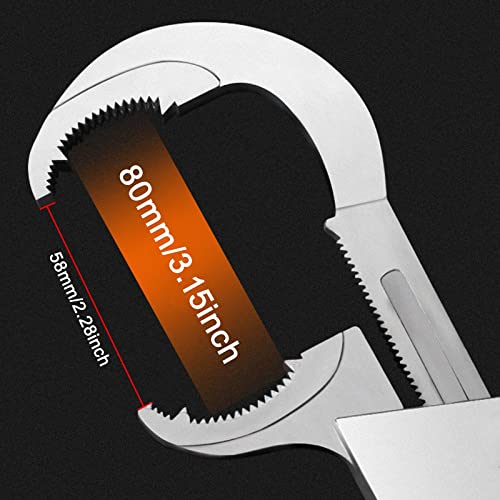 Cmly Universal Adjustable Double-Ended Wrench, Multifunctional Bathroom Wrench, Higher Precision Crescent Wrench For Disassembly & Assembly Of Sanitary Ware, Pipe Puts #TOP5