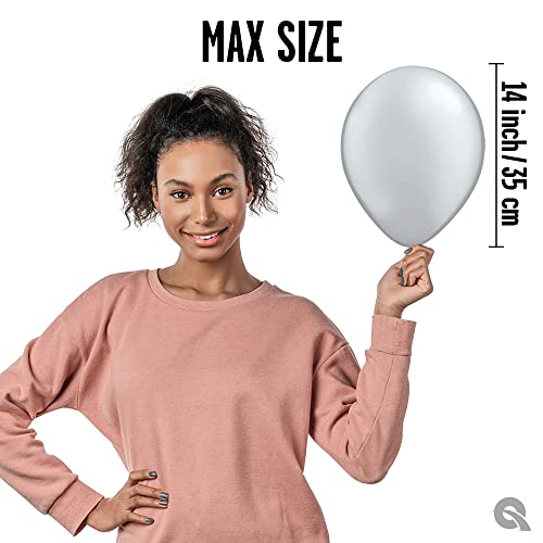 Image of Qualatex 11 inch Metalic Silver Balloons (100ct) by Pioneer Balloon Company