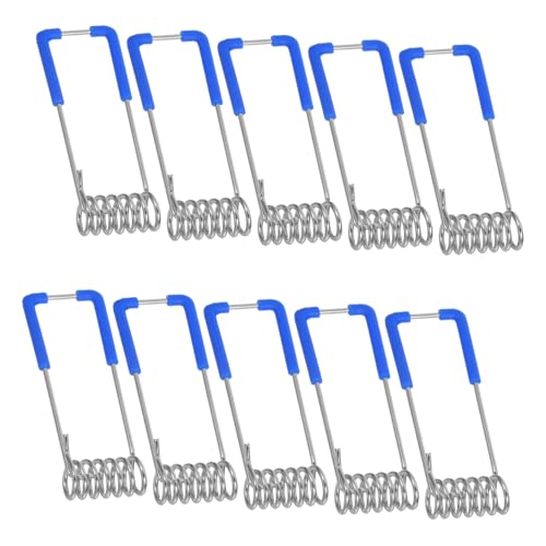 IWOWHERO Spring Clip Retainer for Ceiling Lights 10 Pack Universal Fit for Neon LED Strip Lights Securing Clamp for Lamp