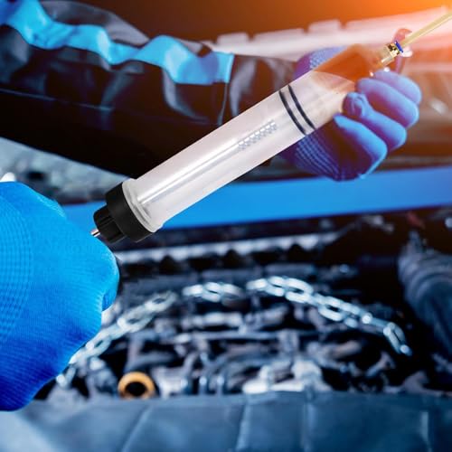Image of Oil Extractor Kit, Manual Oil Fluid Extractor & Filler Pump, 500cc Capacity, for Refilling Brake Fluid, Power Steering Fluid, Or Transmission Oil