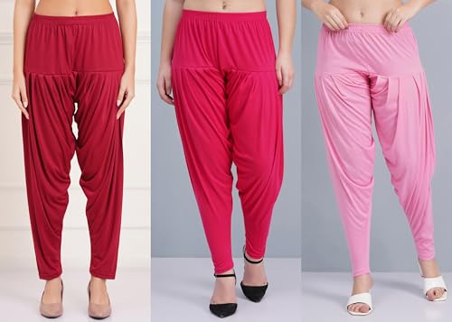 Image of Buy That Trendz Patiala Salwar for Women Relaxed Fit Viscose Patiyala Salwar Harem Bottom Pants