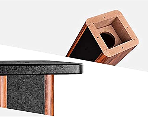 Bimiti Wood Grain Speaker Stands 36 Inch Universal Floor Speaker Stand Pair Heavy Duty Hollowed Stands For Home Theater Speakers With Sand Filling Tuning Function - Pair #TOP3