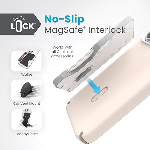 Coque iPhone 15 Pro Max Speck Presidio2 Pro Bleached avec ClickLock antichoc