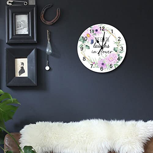 Horloge murale rustique bois finie la nuisance des tic-tac - 5