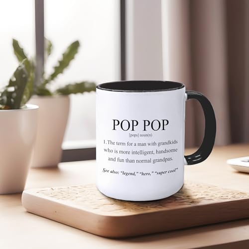Taza de café Pop Pop de cerámica 11 oz miniatura 6