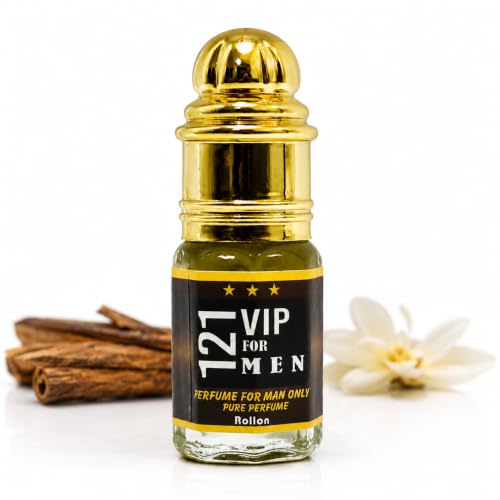 Image of INDRA SUGANDH BHANDAR Attar For Men and Women 121 VIP For Men 24 Hours Long Lasting & Alcohol Free Itra /Ittar 3ml Rollon Pack