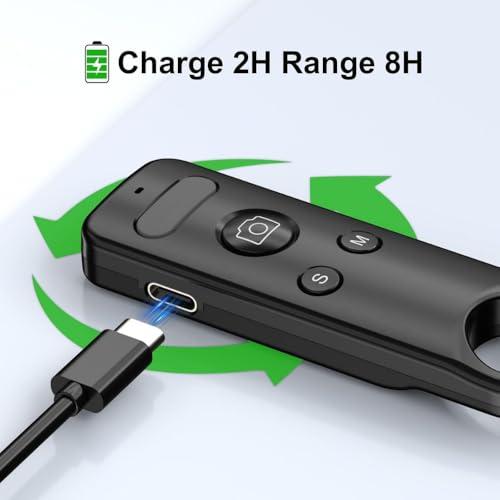 Image of Yantralay Wireless Remote for D JI Action 4, 5 PRO, OSMO 360 | Remote Control for D JI Series Action Camera | USB-C Rechargeable, 15 Meter Range