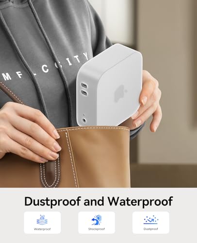 Image of ORICO Silicone Case for Apple Mac mini M4, Protective Cover, All-Round Protection Sleeve, Anti-Slip & Shockproof, Soft Matte Finish Shell, Lightweight, Durable & Heat-Resistant, White, TP24-2