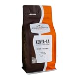 Fresh Roasted Coffee, Kenya AA Whole Bean Coffee, Med-Dark Roast, Kosher, 12 oz